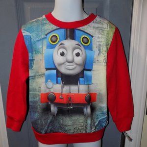 THOMAS THE TANK ENGINE RED SWEATSHIRT SIZE 4T BOYS